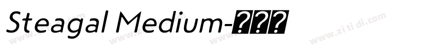 Steagal Medium字体转换